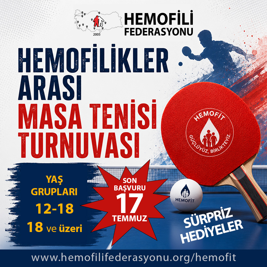 HEMOFİT - HEMOFİLİKLER ARASI MASA TENİSİ TURNUVASI